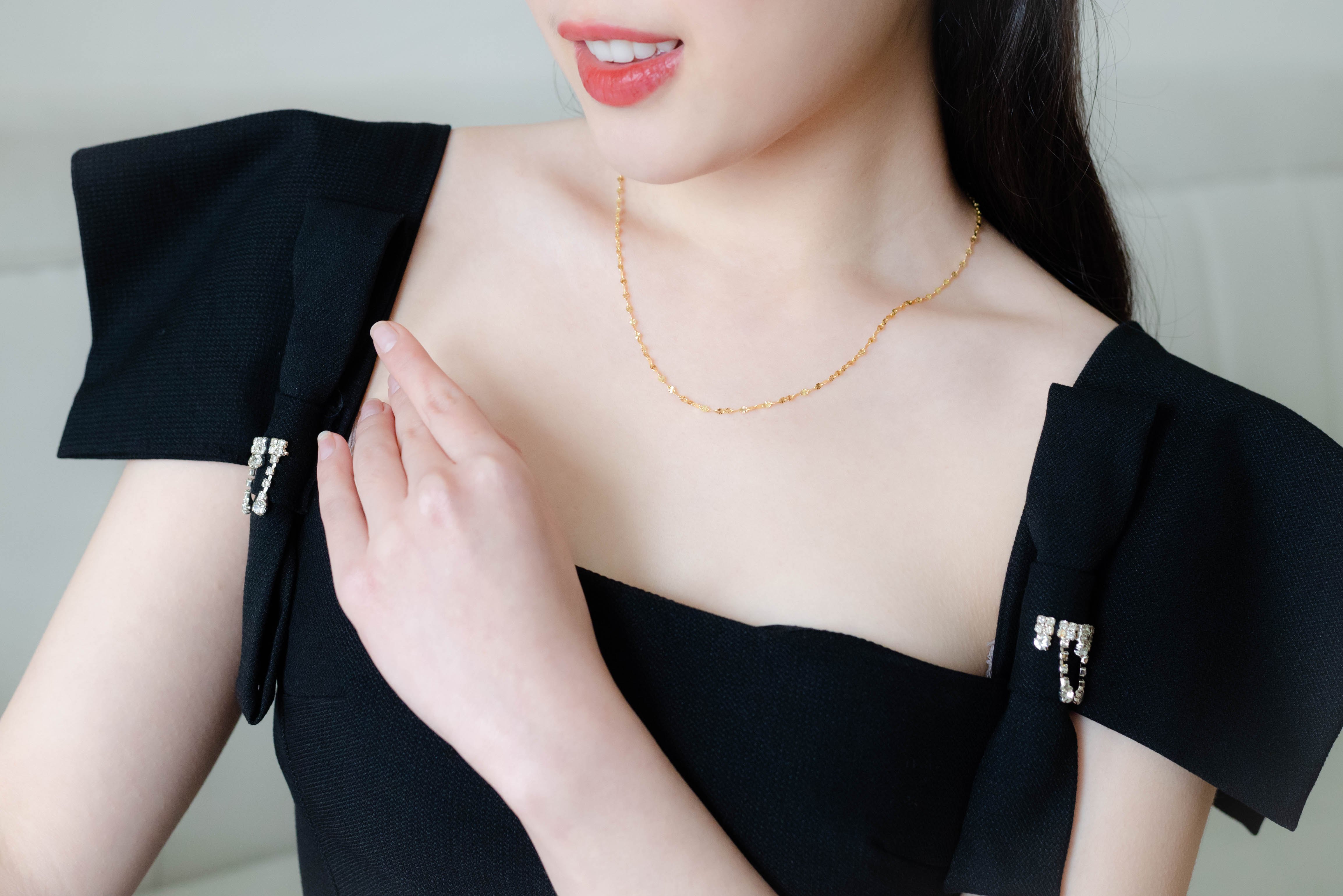 สร้อยคอใบโคลเวอร์ 4 แฉกนำโชค